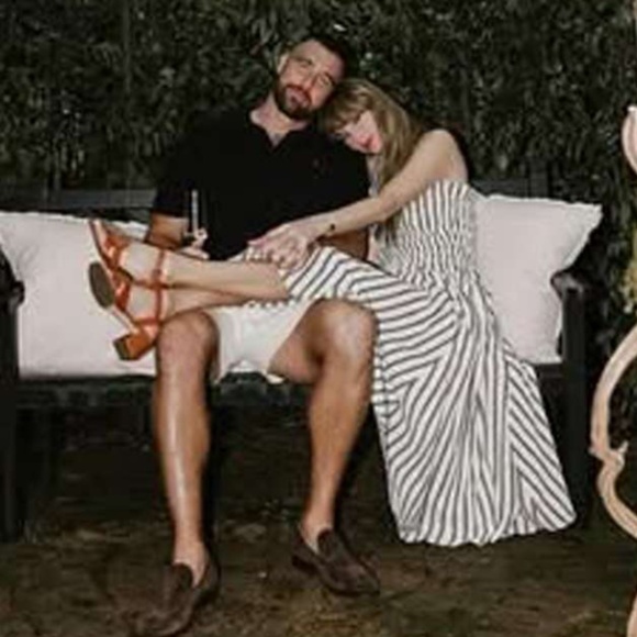 Anthropologie x Maeve Taylor Swift Engagement dress inspired Cotton Stripes 12 - Picture 4 of 16